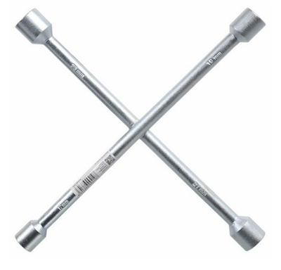 KLÍČ NA KOLA KŘÍŽOVÝ 17-19-21-23 mm