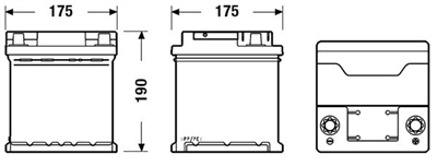 EB440 Autobaterie Exide Excell - 44Ah
