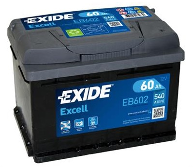 EB602 Autobaterie Exide Excell - 60Ah