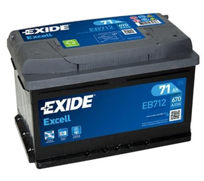 EB740 Autobaterie Exide Excell - 74Ah