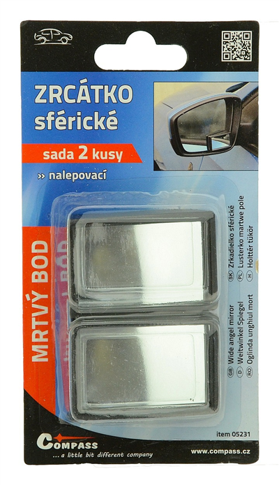 ZRCÁTKO SFÉRICKÉ HRANATÉ 2 ks