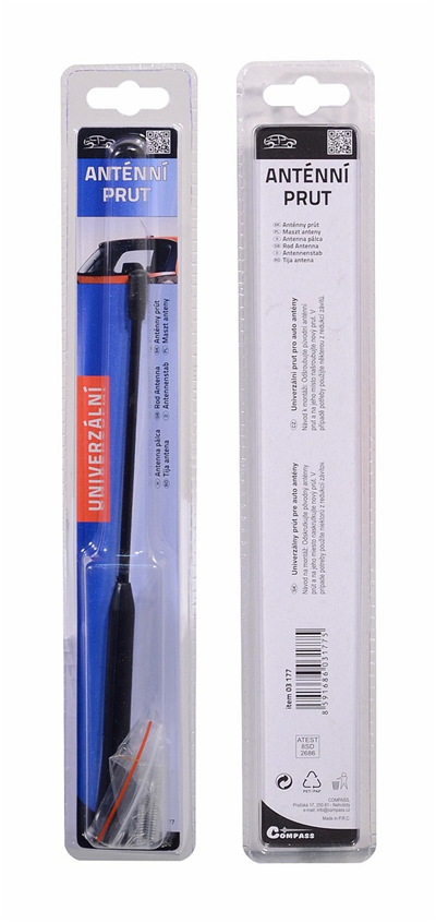 ANTÉNNÍ PRUT 21 cm, S REDUKCEMI