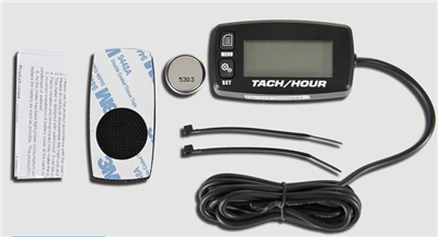Měřič motohodin a otáček s podsvícením a výměnnou baterii