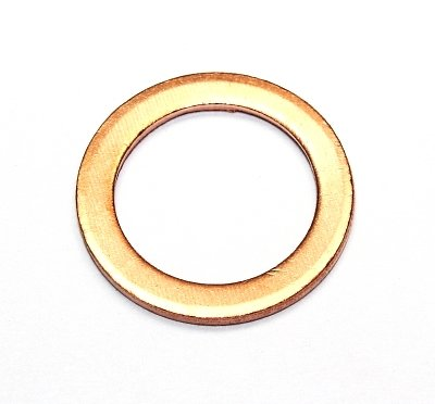 Těsnicí kroužek měděný, průměr 14/20 mm, tloušťka 1,5 mm, pro Audi, Ford, Škoda, VW