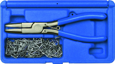 Čalounické spony s kleštemi, sada 101 dílů