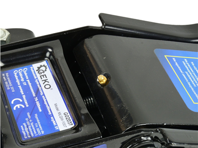 Pojízdný hydraulický zvedák 3t, nízkoprofilový, 75 - 500 mm, s dvojitou pumpou