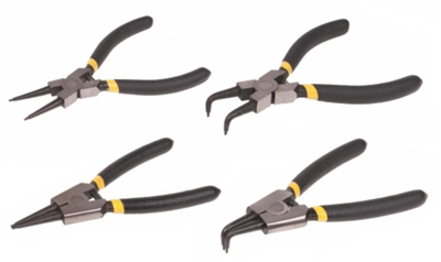 Kleště na segrovky rovné a zahnuté, vnitřní a vnější, sada 4 ks v obalu QS14459