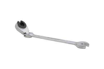 Očkoplochý kloubový klíč s ráčnou na převlečné matice, velikost 10 mm QS50210