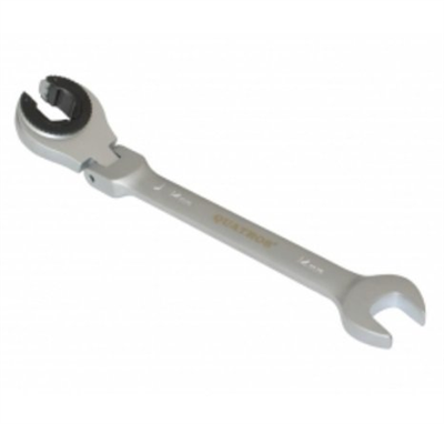 Očkoplochý kloubový klíč s ráčnou na převlečné matice, velikost 13 mm QS50213