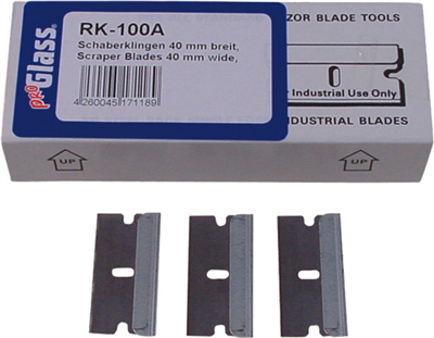 Náhradní čepel do šrabky skla 40mm 100ks- RK-100A