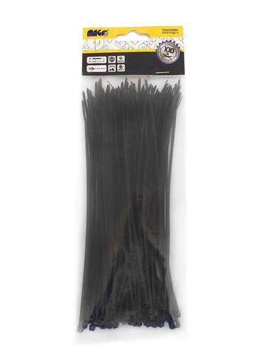 Stahovací pásky 2,5x120mm černé /100ks