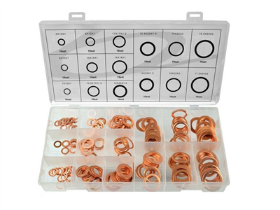 Měděná podložka, sada 150ks GEKO