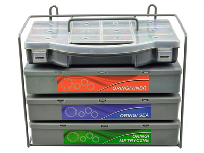 O-kroužky HNBR, SAE a metrické, sada 900 kusů v krabičkách, s pořadačem