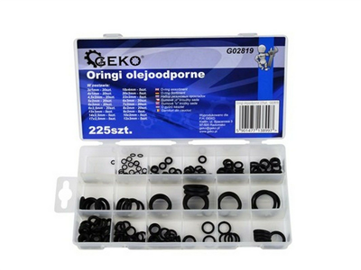 Sada těsnění o-kroužků odolných proti oleji 225ks GEKO