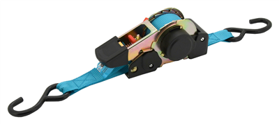 02261 Popruh s ráčnou a háky samonavíjecí 320daN 3,5m TÜV BLUE WAY