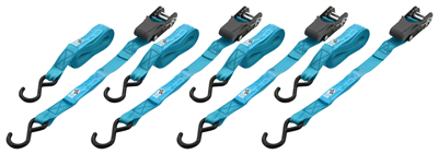 02267 Popruh s ráčnou a háky 3,5m 4ks TÜV BLUE WAY