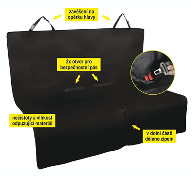 04133 Deka ochranná do auta pro psa