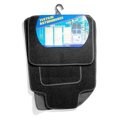 04301 Koberce textilní UNI 4ks vel.1. černé