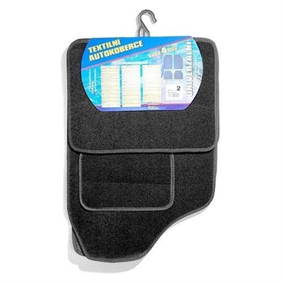 04302 Koberce textilní UNI 4ks vel.2. černé