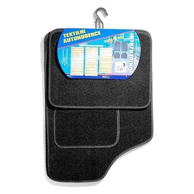 04303 Koberce textilní UNI 4ks vel.3. černé