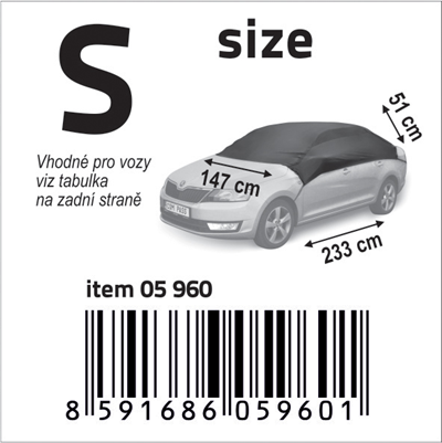 05960 Ochranná plachta S 233x147x51 cm NYLON