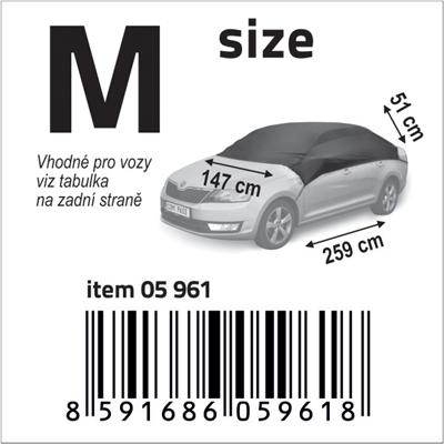 05961 Ochranná plachta M 233x147x51 cm NYLON