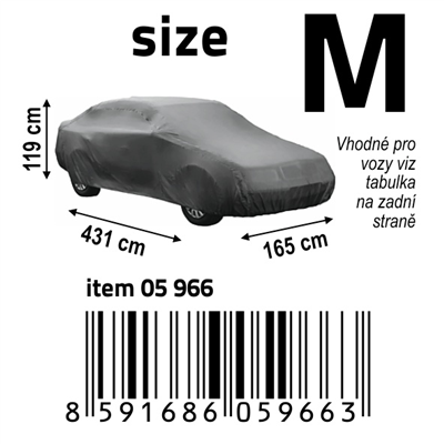 05966 Ochranná plachta FULL M 431x165x119cm NYLON