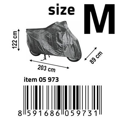 05973 Ochranná plachta na motocykl M 203x89x122cm NYLON