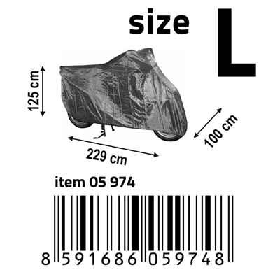 05974 Ochranná plachta na motocykl L 229x100x125cm NYLON