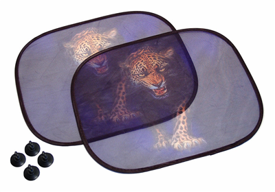 06107 Clona sluneční na boční okno LEOPARD 2ks