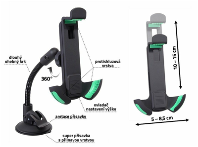 06257 Držák telefonu / GPS na přísavku MAX