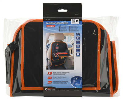 06601 Organizér na přední sedadlo se stolkem ORANGE