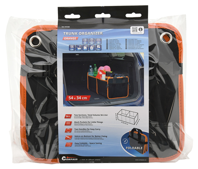 06605 Organizér do kufru dvojitý 54x34cm ORANGE