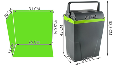 07118 Chladící box 22l 230V/12V ECO A++