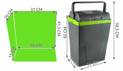 07118 Chladící box 22l 230V/12V ECO A++