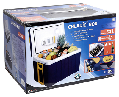 07126 Chladící box 50l 230V/12V pojízdný