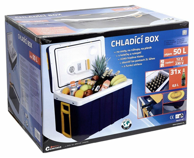 07126 Chladící box 50l 230V/12V pojízdný