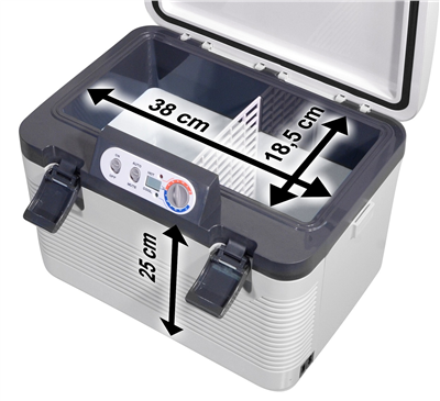 07130 Chladící box 19l + display 230V/24V/12V DOUBLE