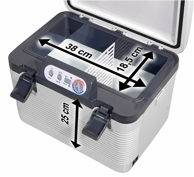 07130 Chladící box 19l + display 230V/24V/12V DOUBLE
