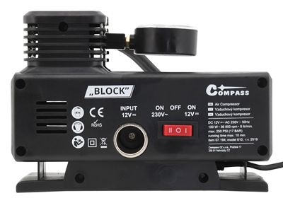 07194 Kompresor 12/230V BLOCK TÜV/GS