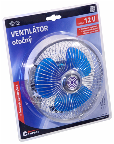 07210 Ventilátor 12V Maxi otočný