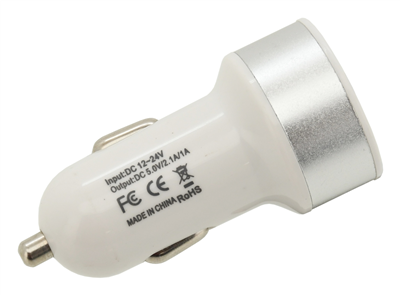 07406 Zástrčka 2xUSB 12-24V 5V/2100mA