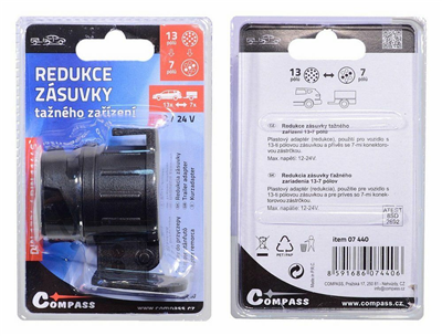07440 Redukce zásuvky tažného zařízení 13-7 pólů