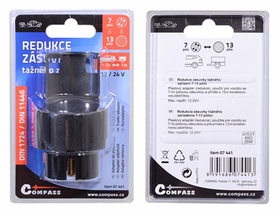 07441 Redukce zásuvky tažného zařízení 7-13 pólů