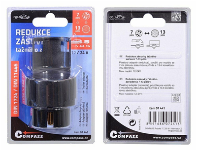 07441 Redukce zásuvky tažného zařízení 7-13 pólů