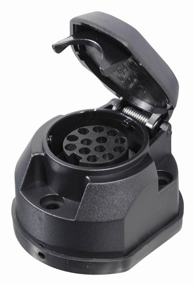 07445 Zásuvka tažného zařízení 13 pólů s těsněním