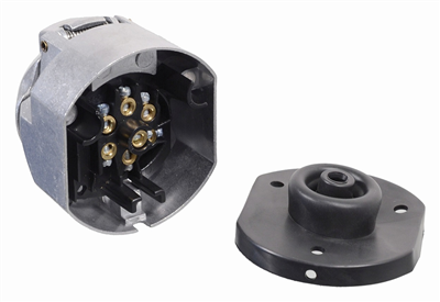 07451 Zásuvka tažného zařízení 7 pólů ALU s těsněním