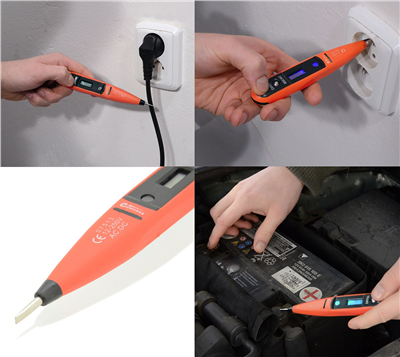 07513 Zkoušečka digitální 12-250V