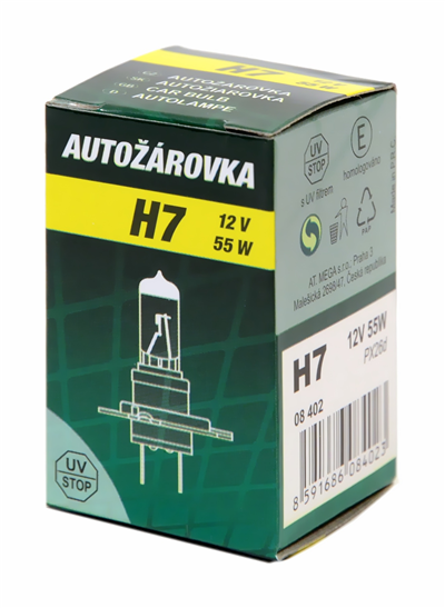 08402 Žárovka 12V H7 55W PX26d box GREEN