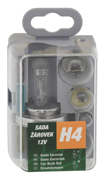 08531 Žárovky servisní box univerzální H4 GREEN